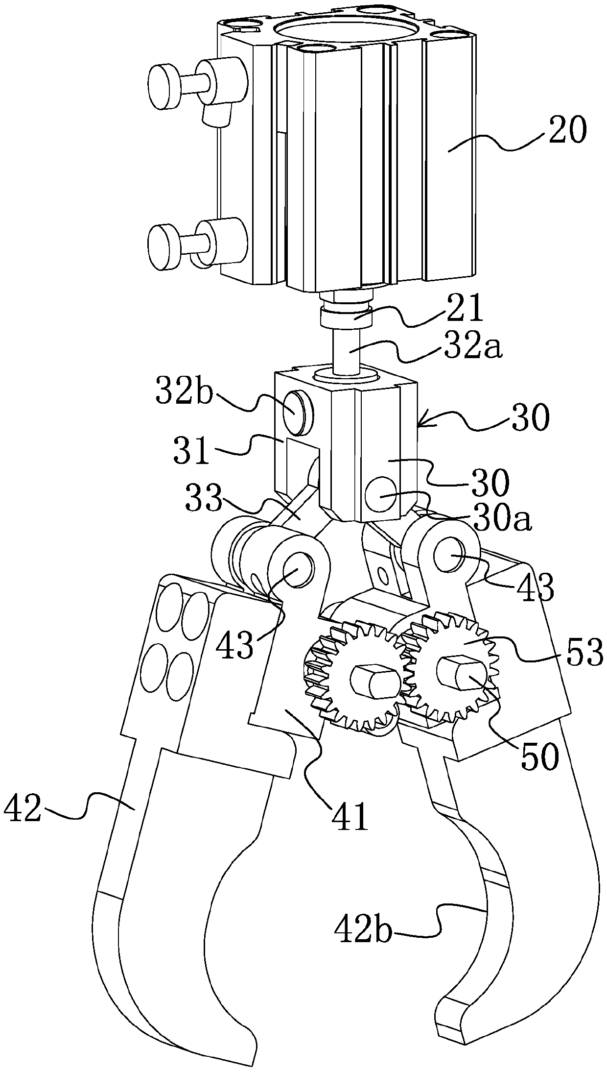 Mechanical gripper with adjustable width