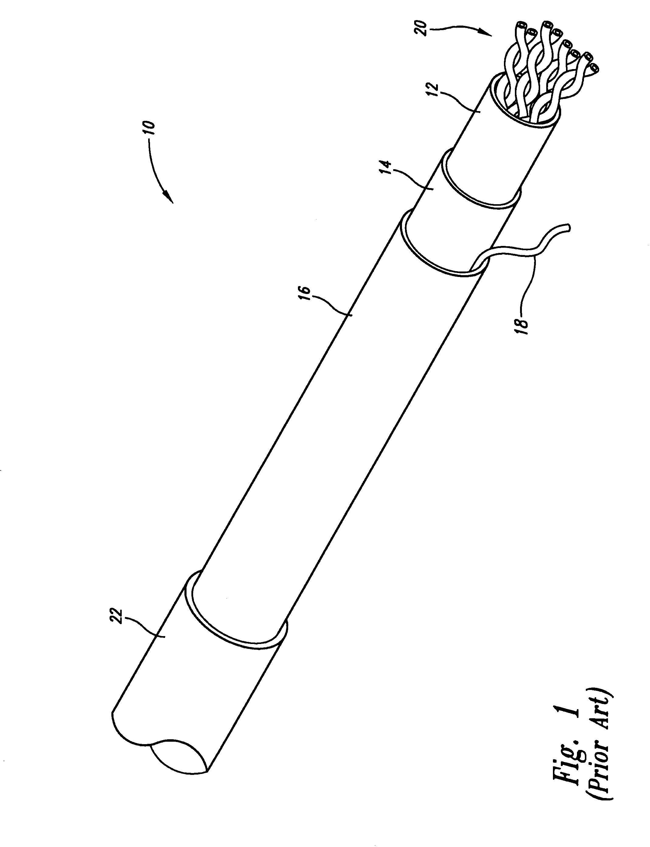 Discontinued cable shield system and method