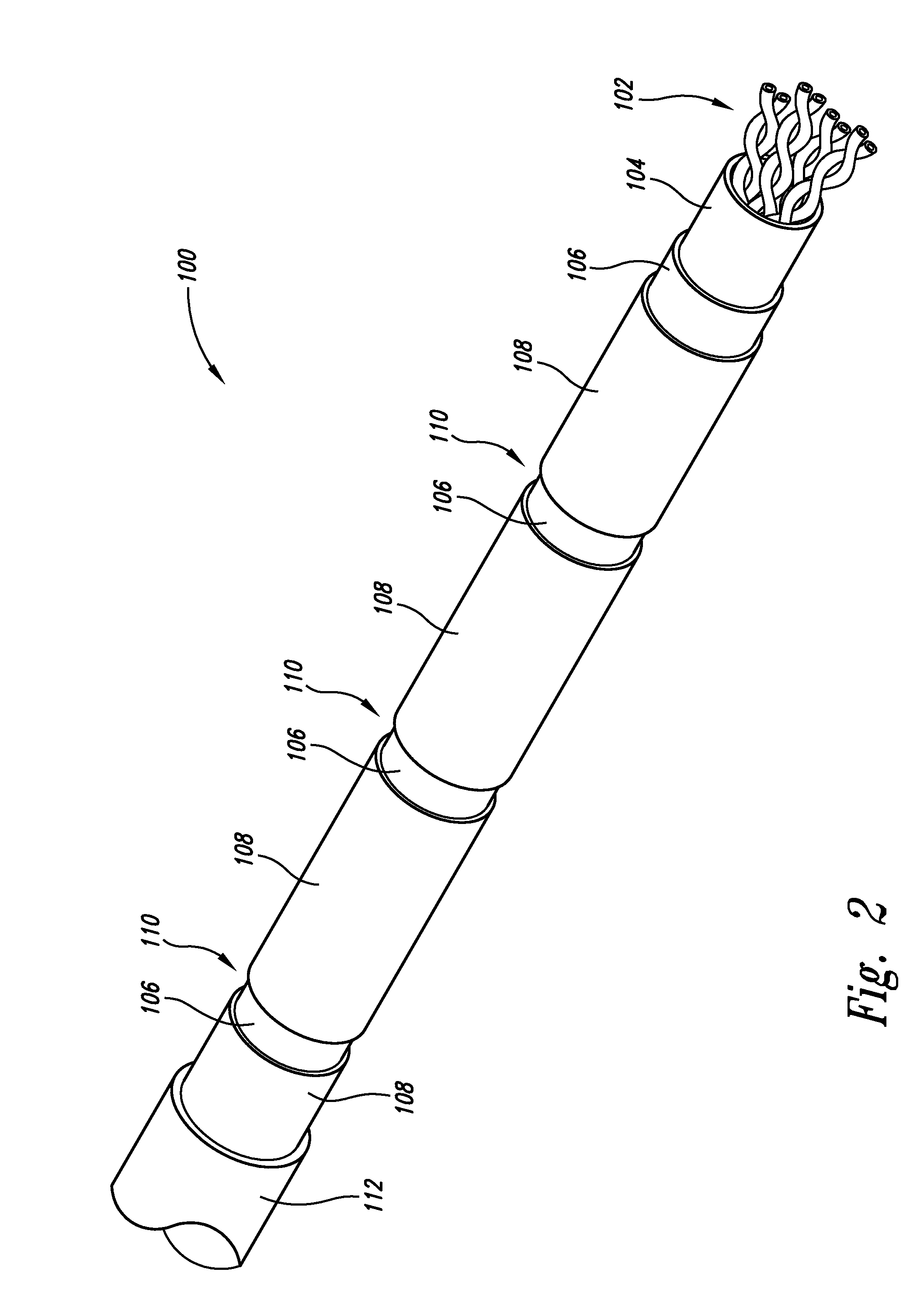 Discontinued cable shield system and method