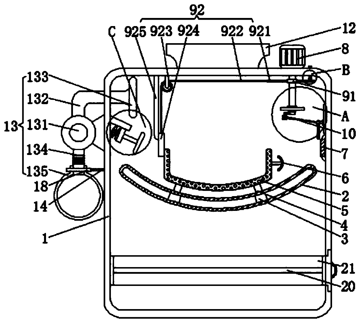 Corn grain screening device and method