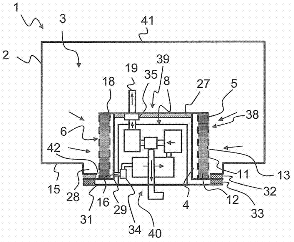 Device for providing a liquid reducing agent