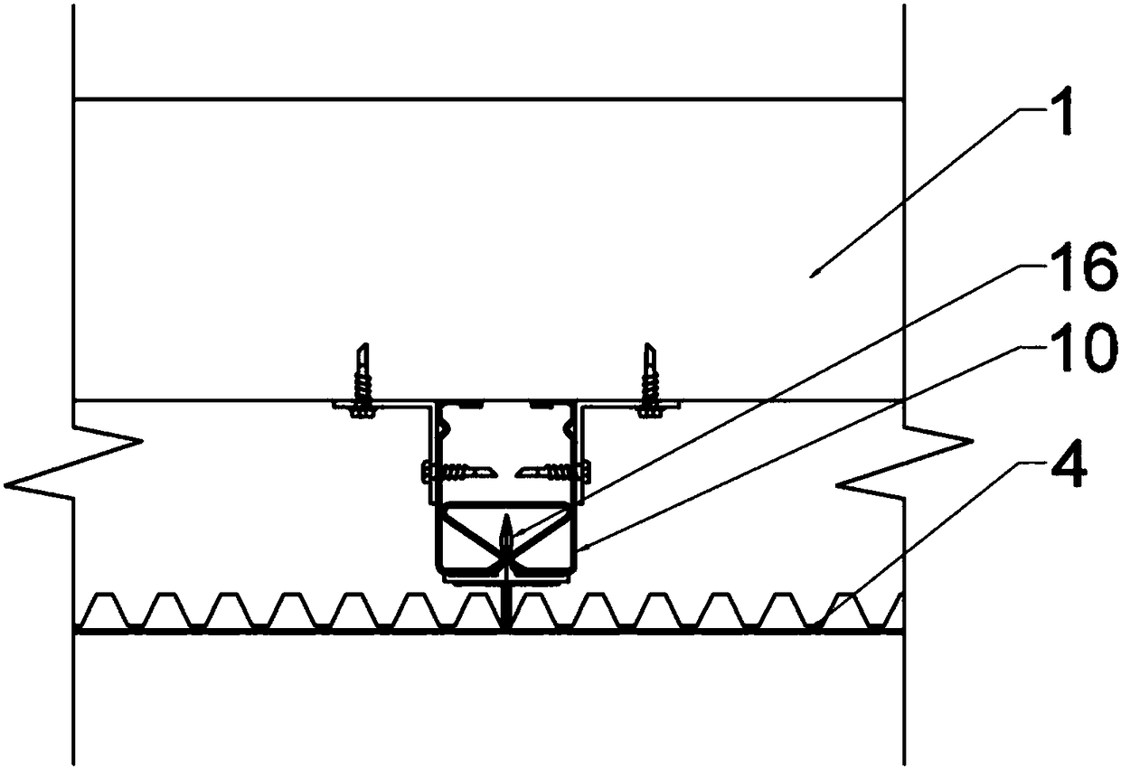 Mounting structure for all-aluminum wallboard