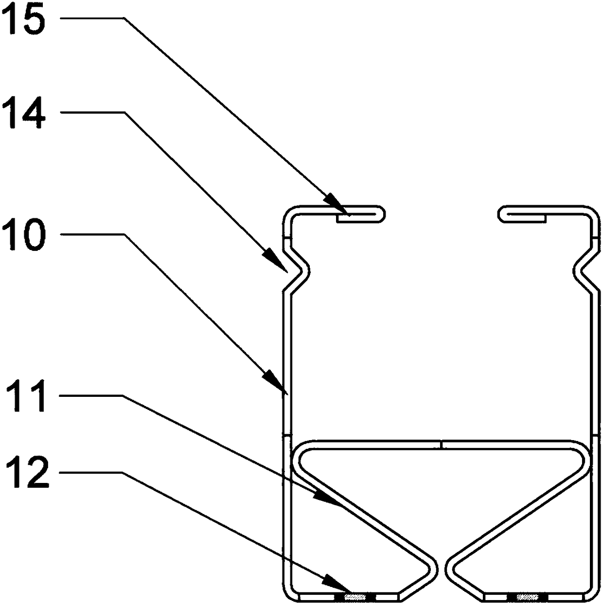 Mounting structure for all-aluminum wallboard