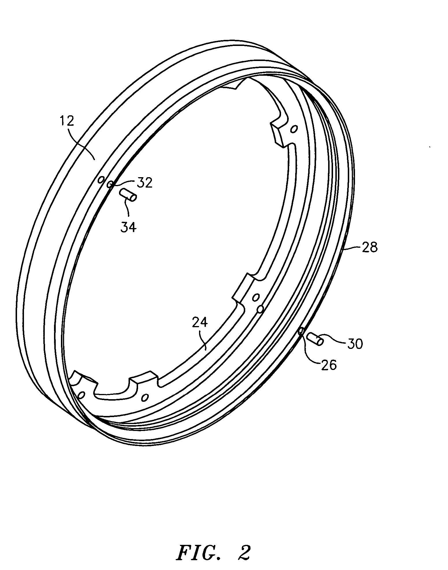 Split flange V-groove and anti-rotation mating system