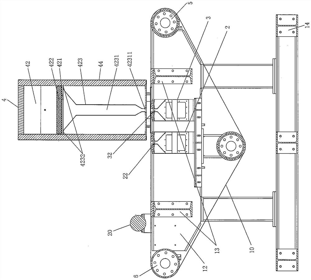 Dewatering device for spunlace production line