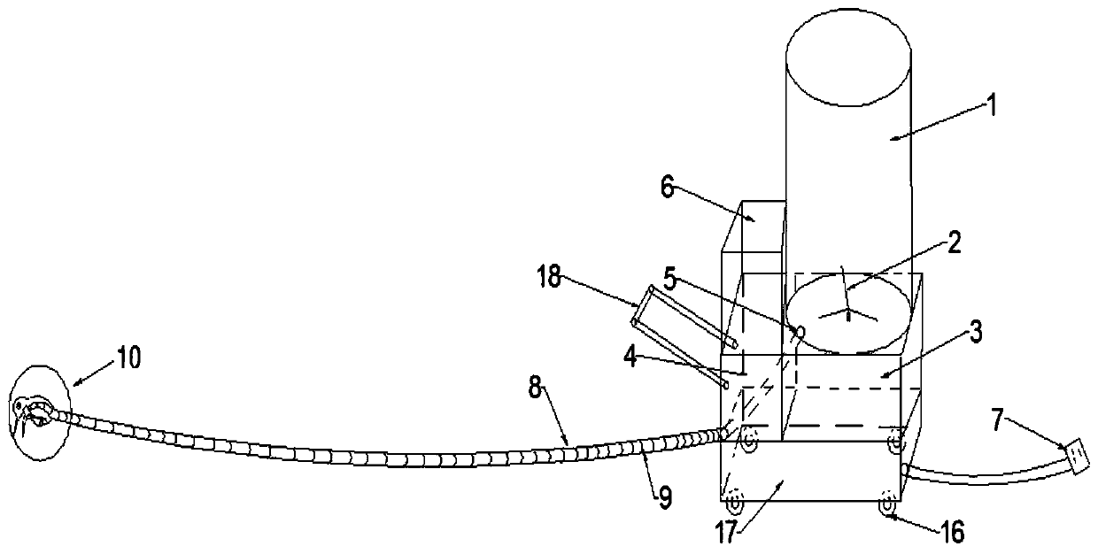 Bionic artificial feeding machine for young pigeons