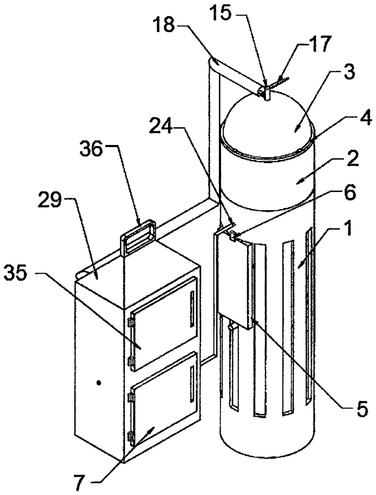 Excision extraction device for gynecological uterine cavity tumor resection surgery