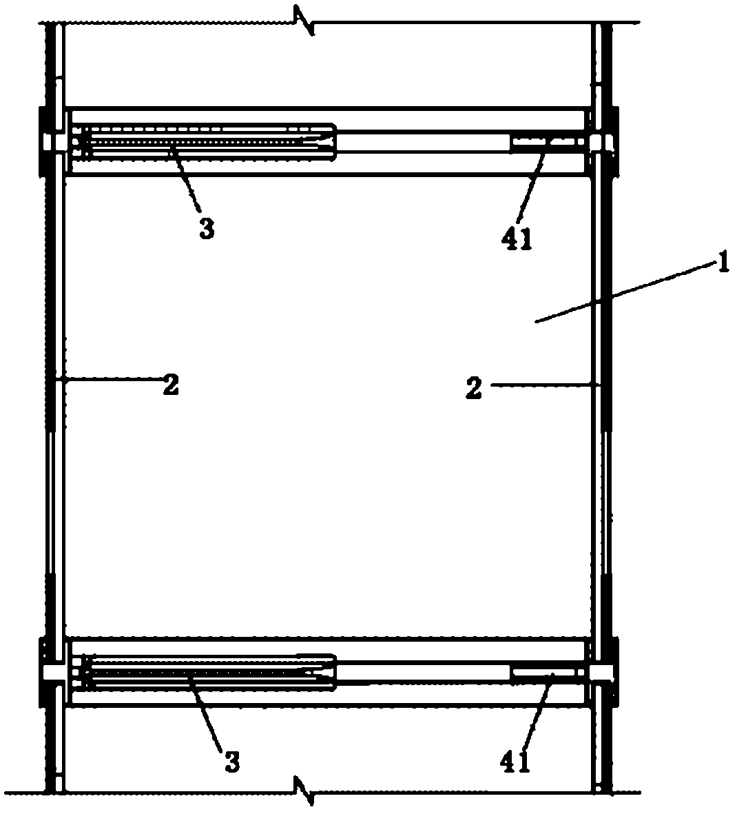 Full-glass-reinforced-plastic box-type cable chute