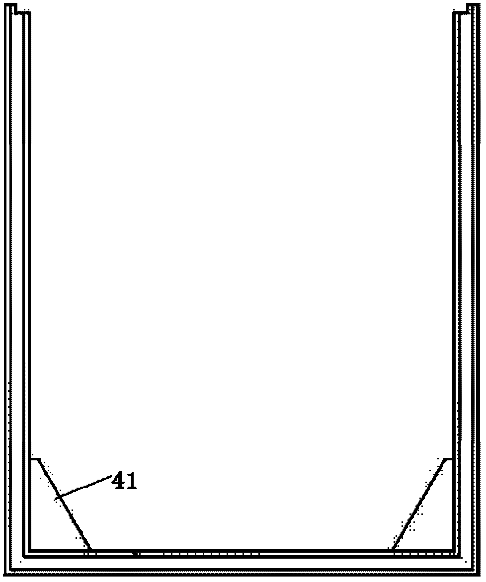 Full-glass-reinforced-plastic box-type cable chute