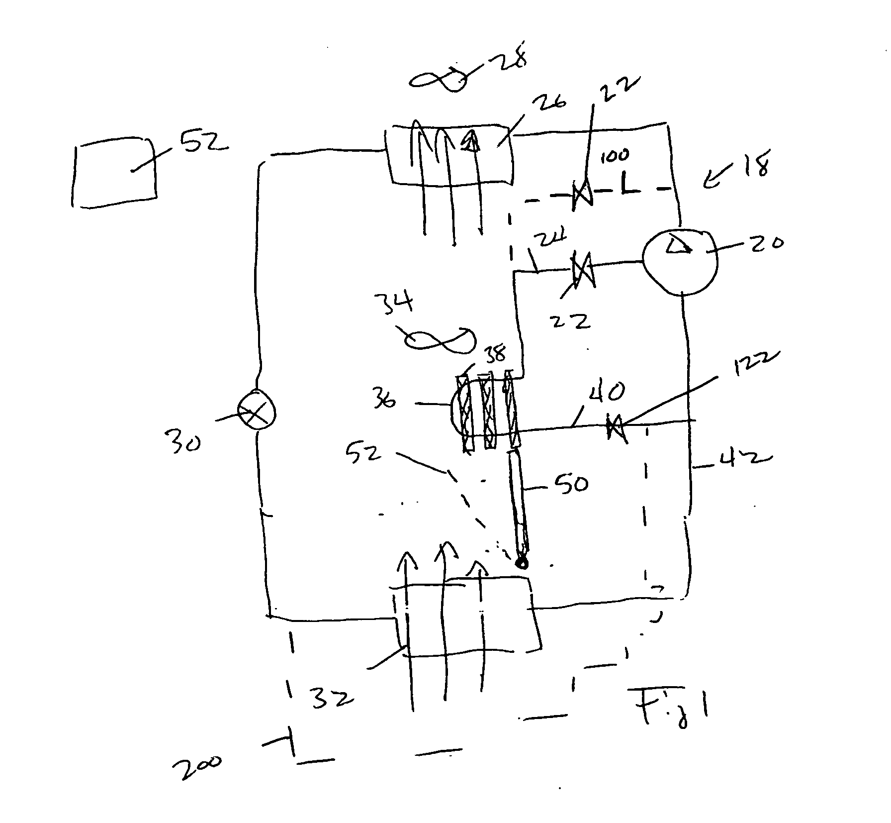 Utilization of bypass refrigerant to provide reheat and dehumidification function in refrigerant system