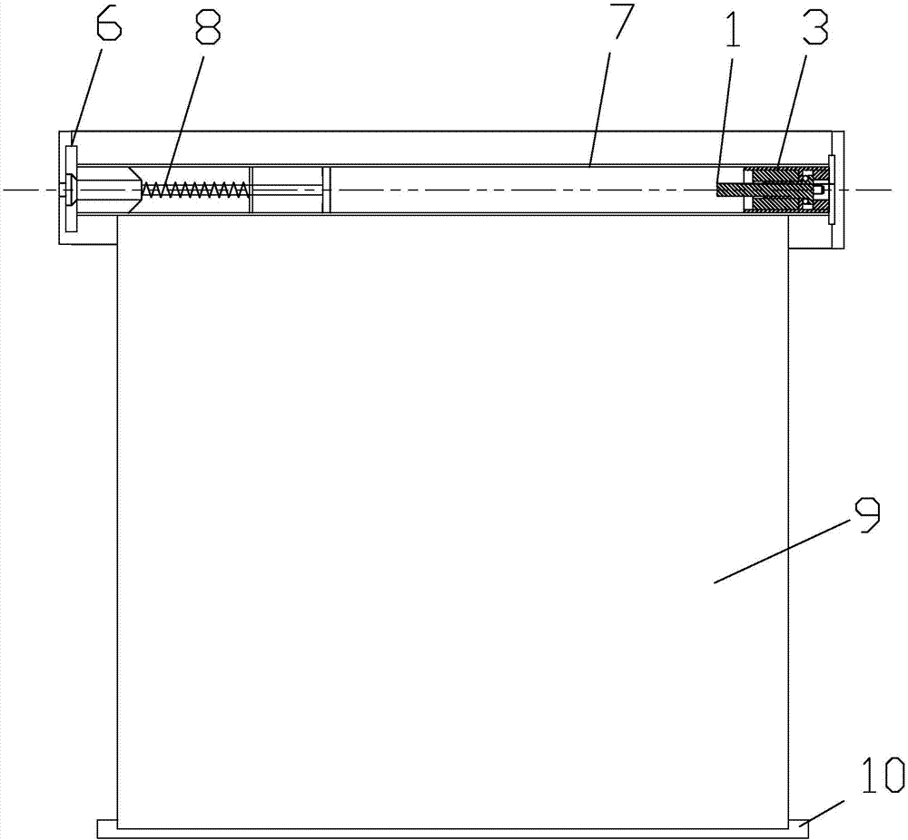 Plastic type curtain balancer and dragging rope-free coiling curtain thereof