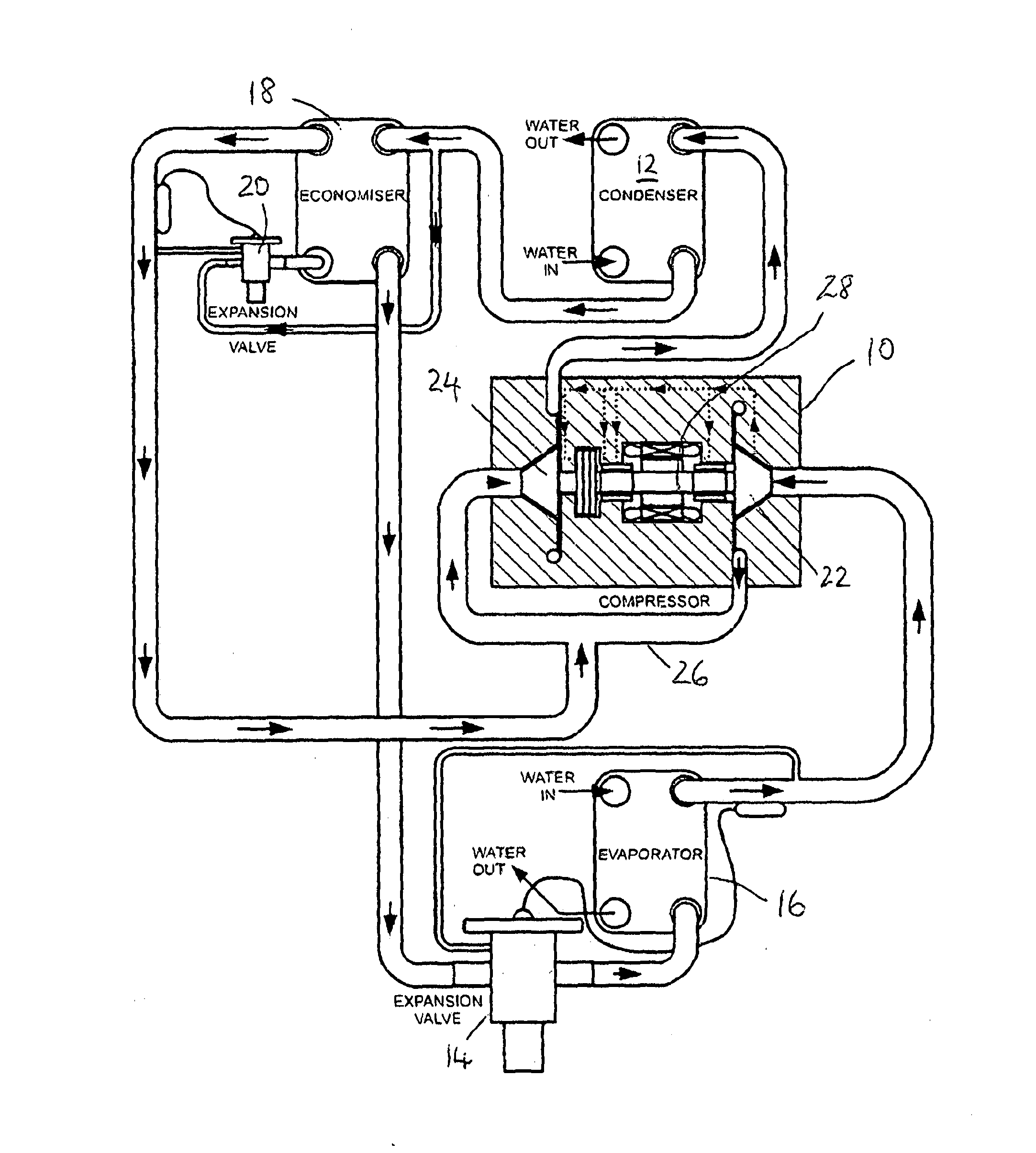 Centrifugal refrigerant vapour compressors