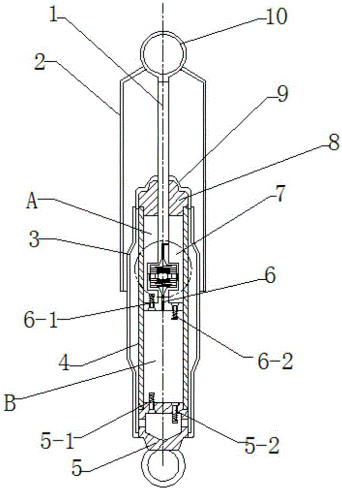 A damping self-adjusting shock absorber