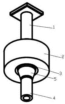 Electromagnetic rotational flow water gap for continuous casting