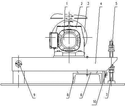 Mold table driving device with air bag