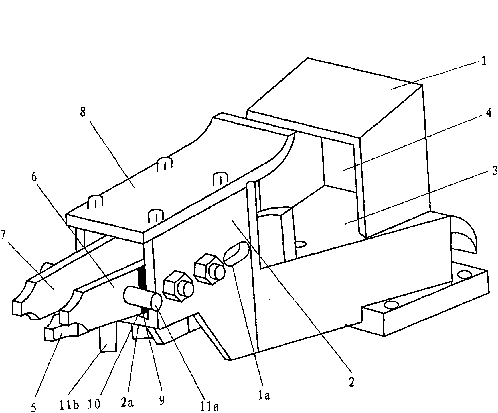 Adjustable combined sliding guiding and guarding device