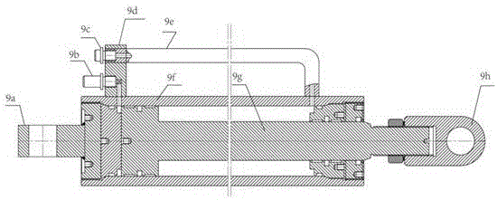 Climbing device of hydraulic climbing formwork system and control method