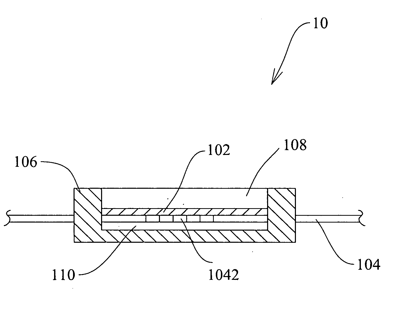 Optic fiber bragg grating sensor