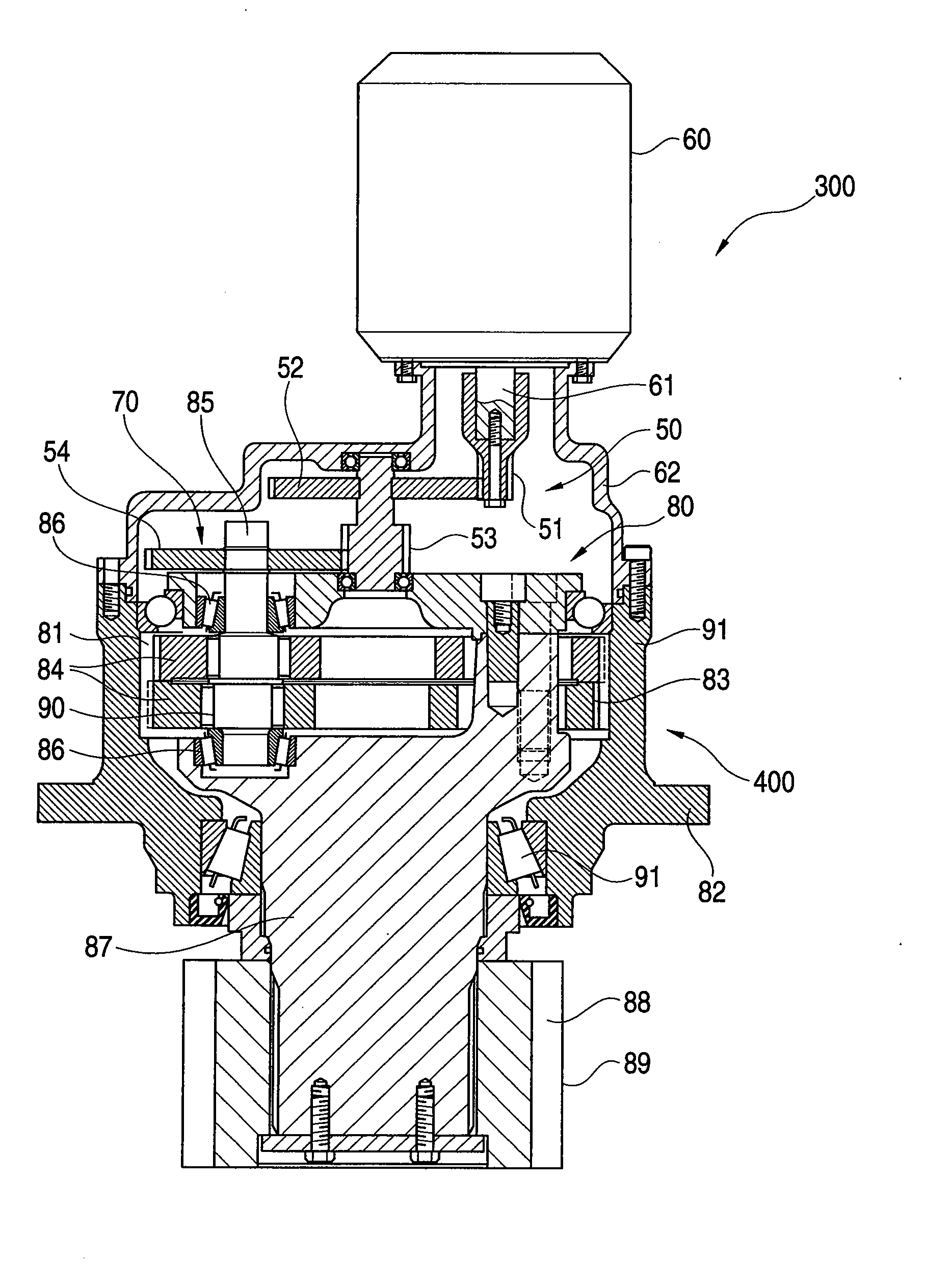 Speed reducer for use in yaw drive apparatus for wind power generation apparatus, and yaw drive method and apparatus for wind power generation apparatus using the speed reducer