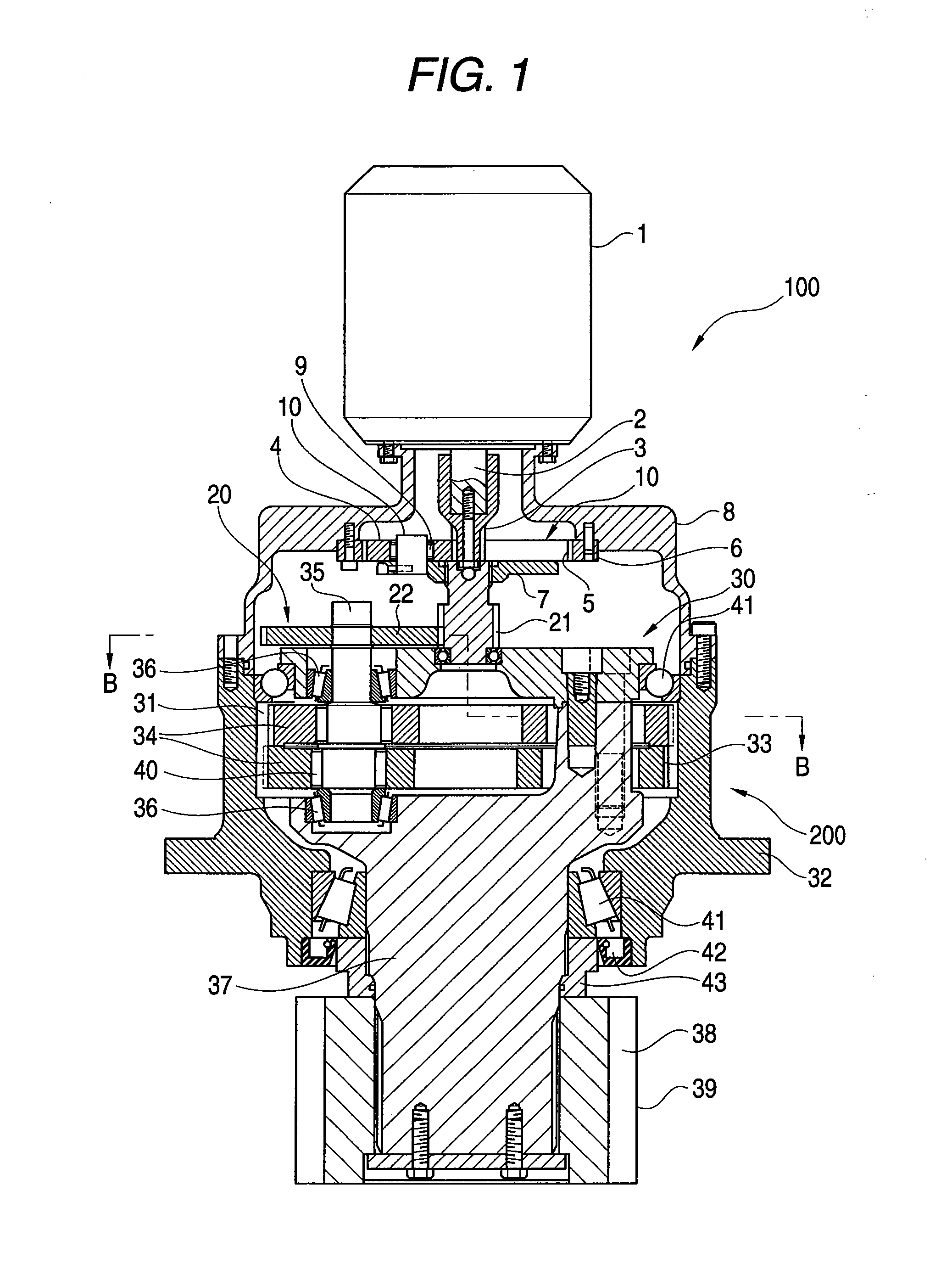 Speed reducer for use in yaw drive apparatus for wind power generation apparatus, and yaw drive method and apparatus for wind power generation apparatus using the speed reducer