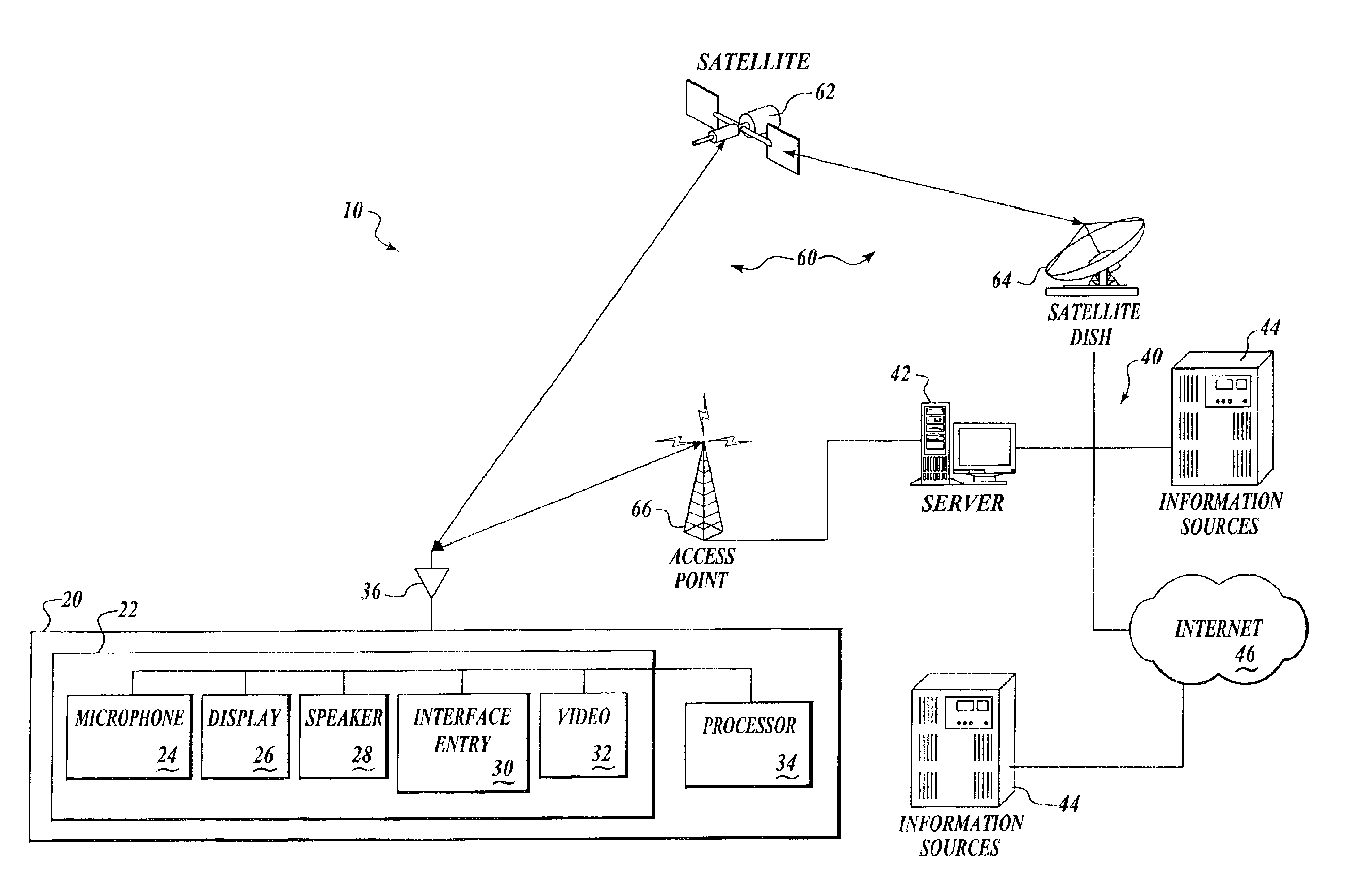 System and method for transmitting voice input from a remote location over a wireless data channel