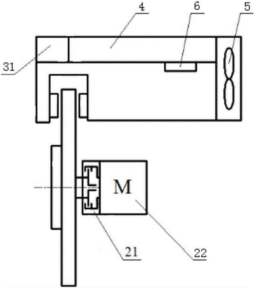 Automobile electronic mechanical brake system wheel rim self-powered type brake executing mechanism