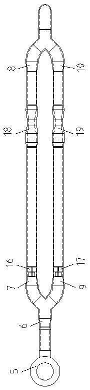 Nuclear power main pump test device