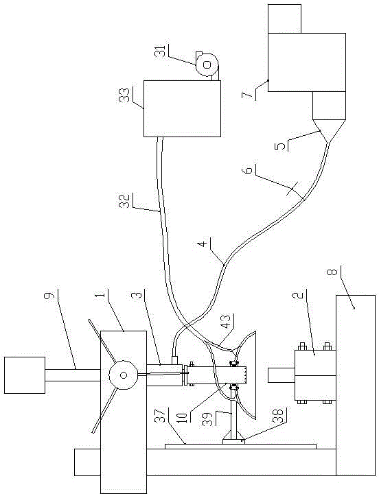 Drilling system for weak cemented rock test piece