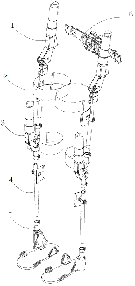 Portable and wearable exoskeleton robot for lower limb recovery and walking aid