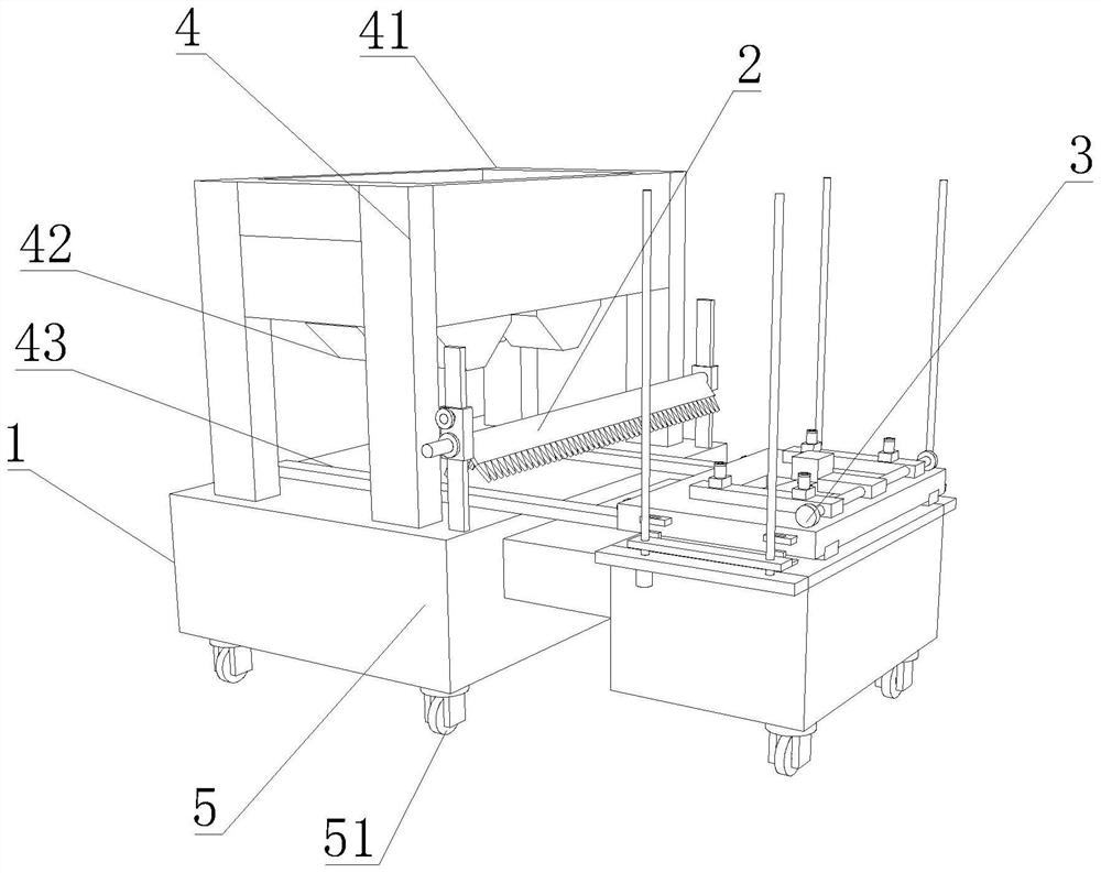 Automatic wall brick pasting device capable of uniformly smearing cement for building construction