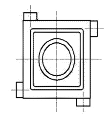 Cast and formed blade guiding frame and casting forming method thereof