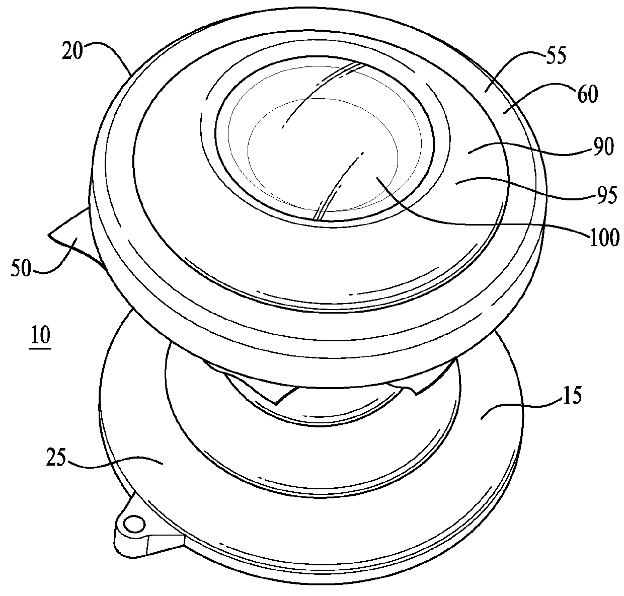 Surgical training eye apparatus