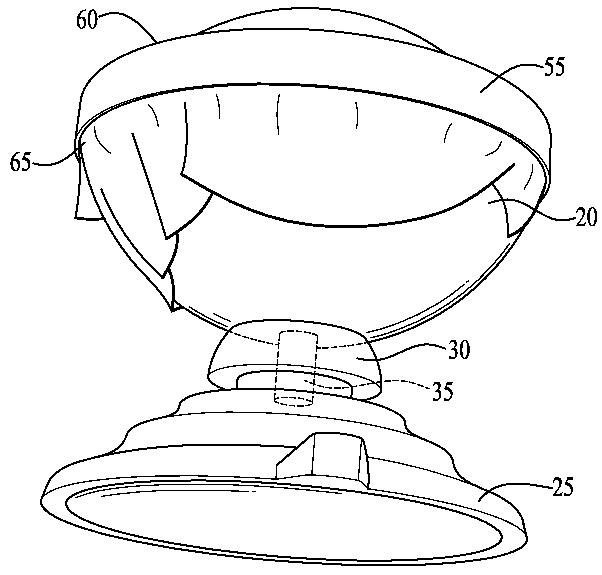 Surgical training eye apparatus