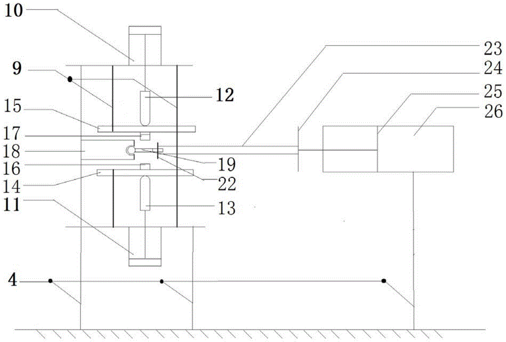 Test device for bending vibration fatigue characteristics of ball-joint hanging rings in power transmission lines