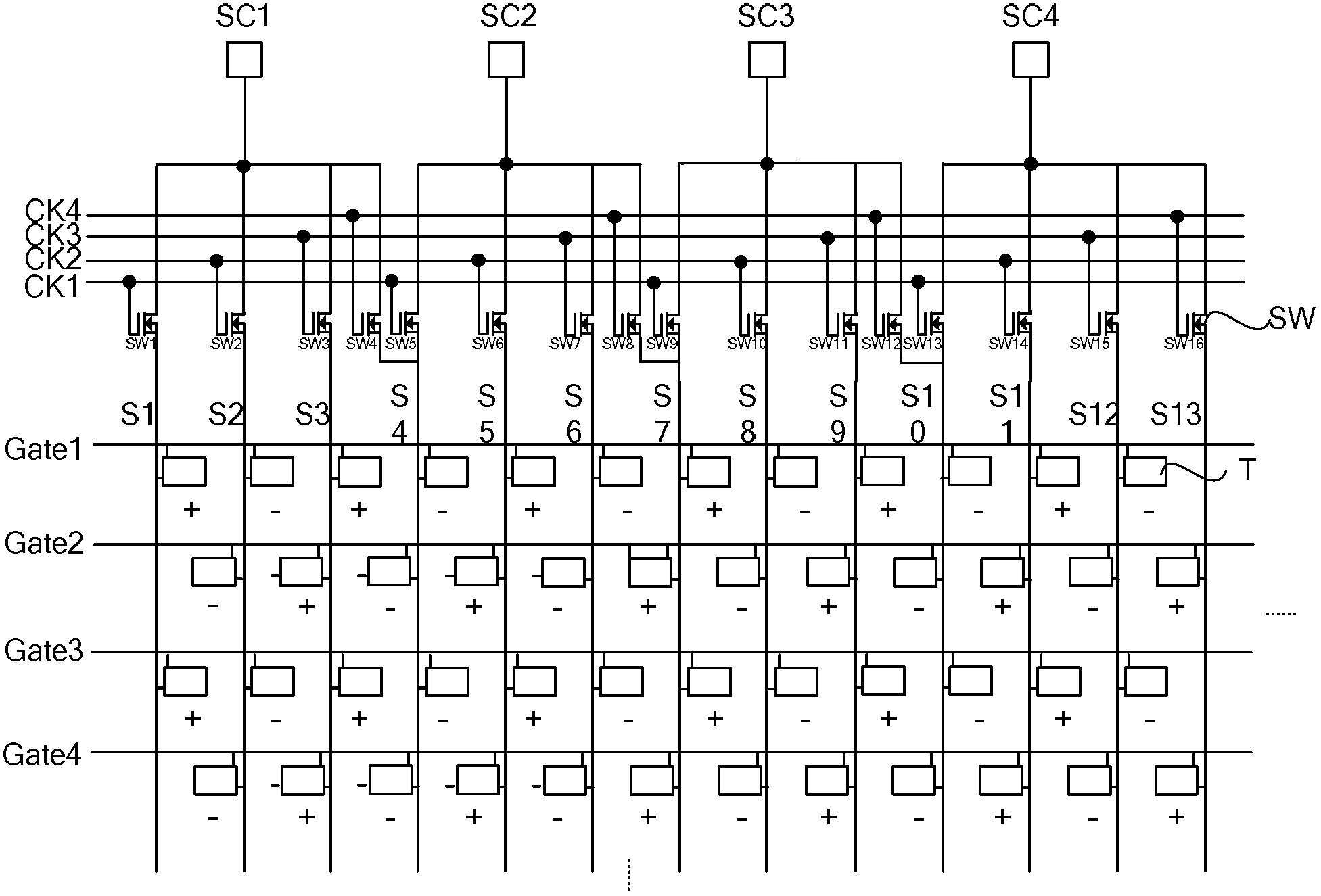 Liquid crystal display device adopting array inversion drive to realize dot inversion and drive method of liquid crystal display device adopting array inversion drive to invert