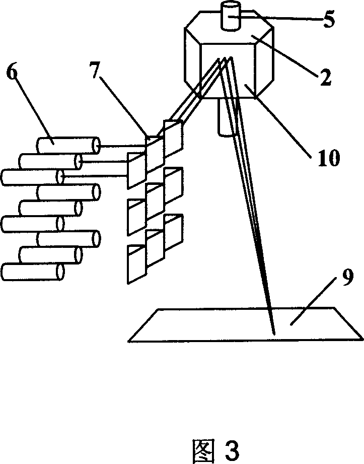 Laser pattern projecting device and method