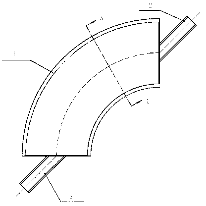 Split-type elbow mold