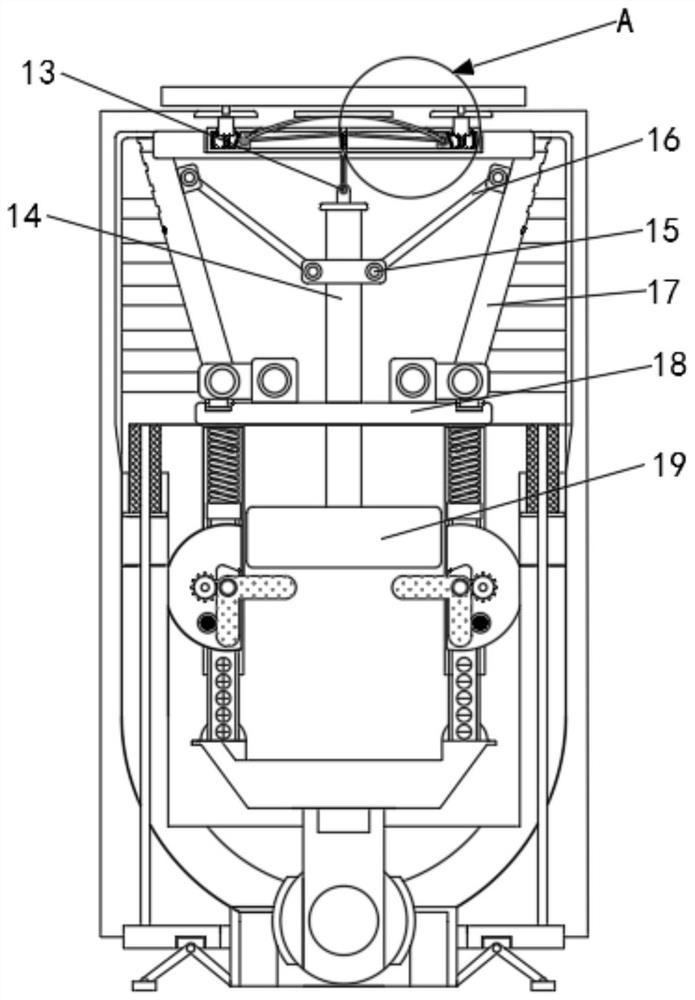 Energy-saving advertisement auxiliary assembly capable of automatic passerby identification and used for network science and technology propaganda