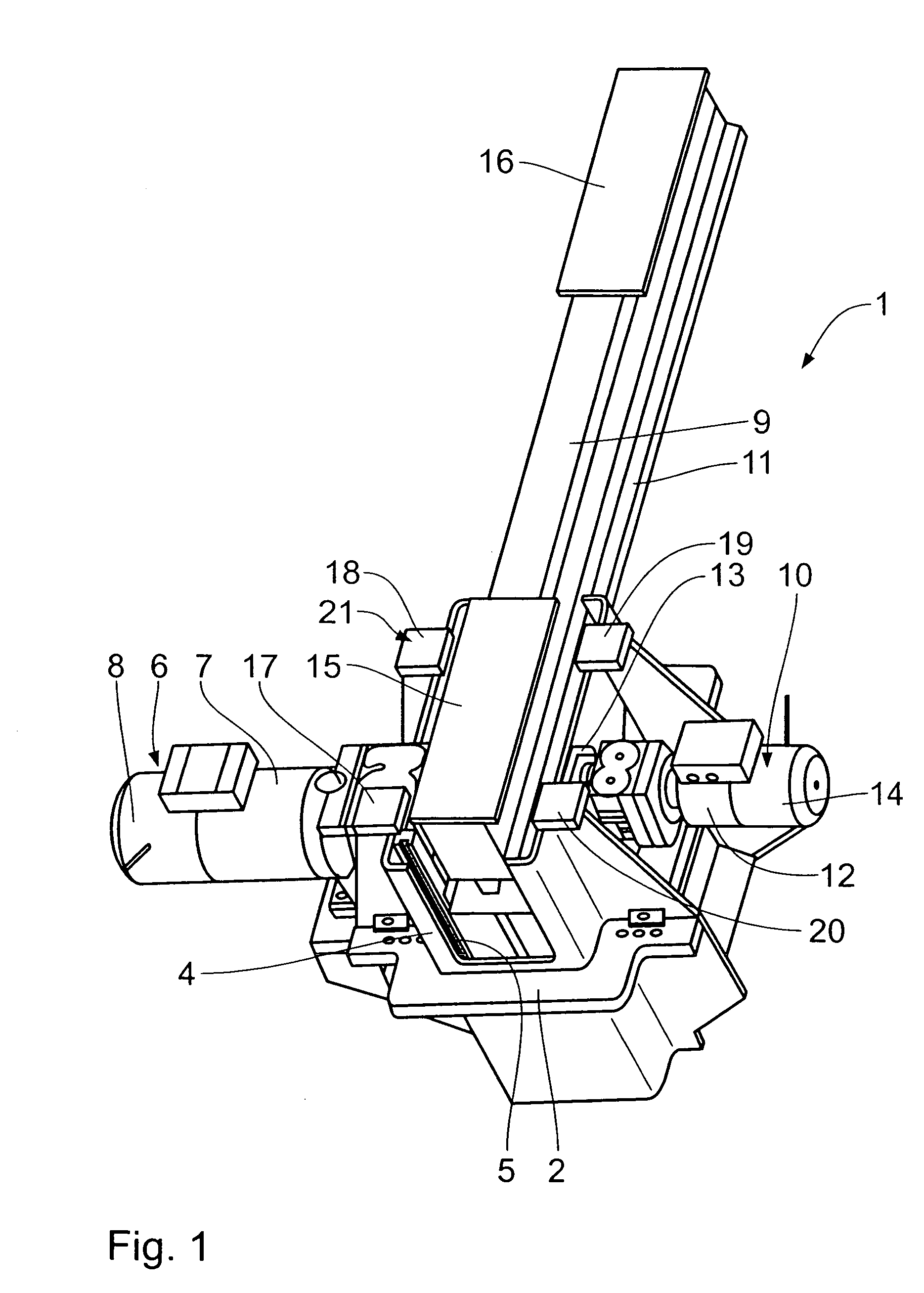 Transfer line for transporting workpieces