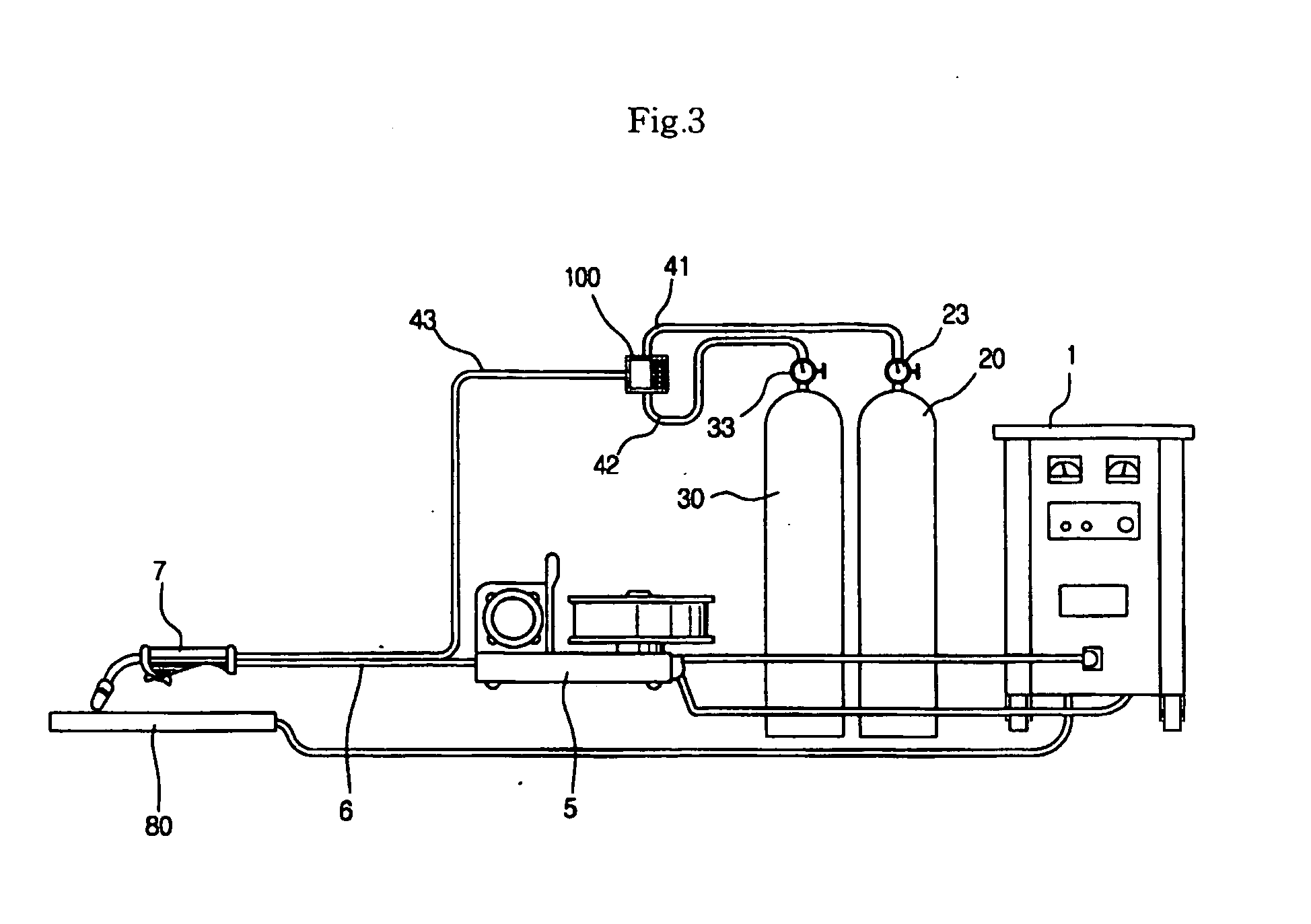 Impulse valve structure of apparatus for suppling inert gas alternately