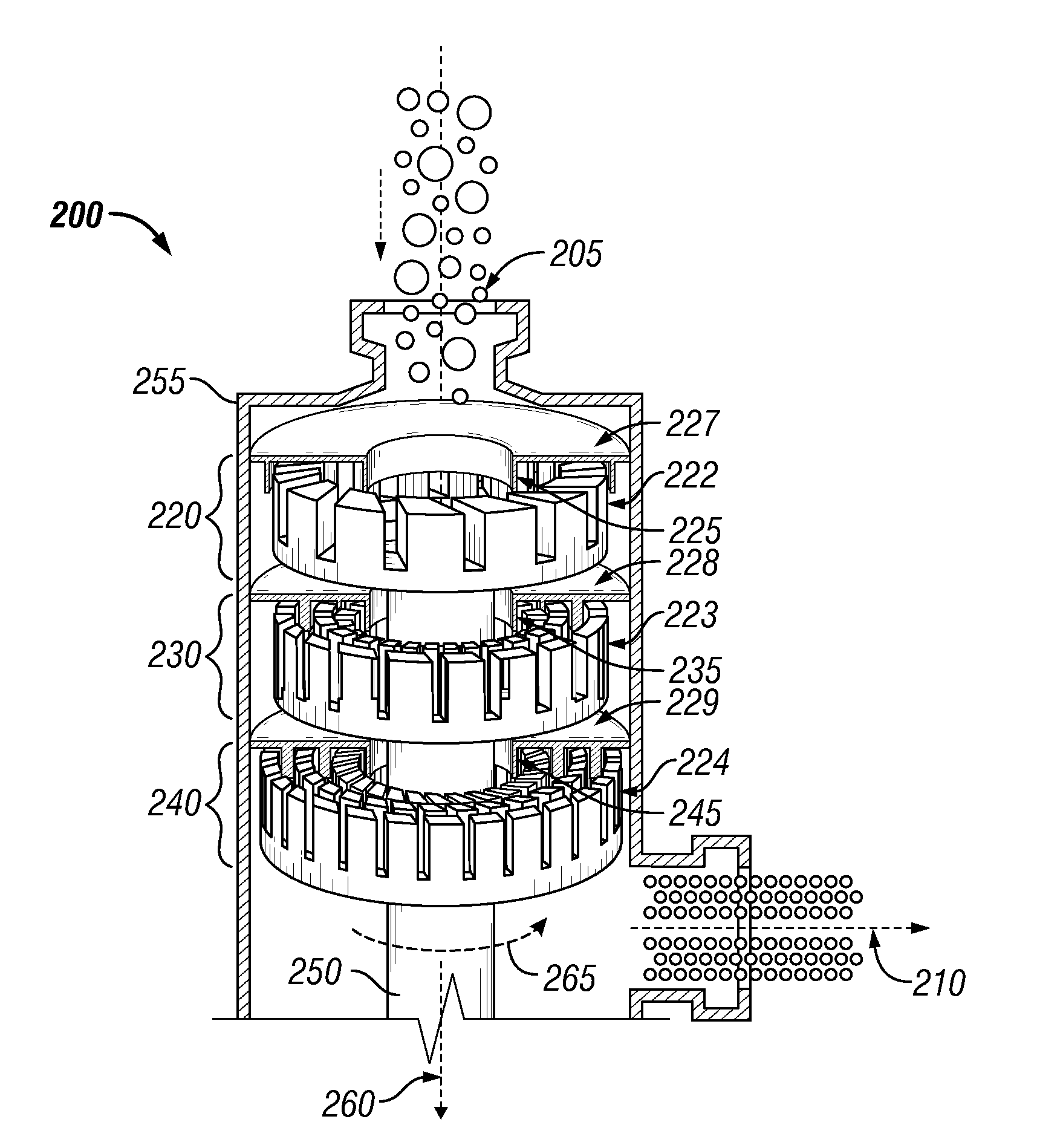 System and process for gas sweetening