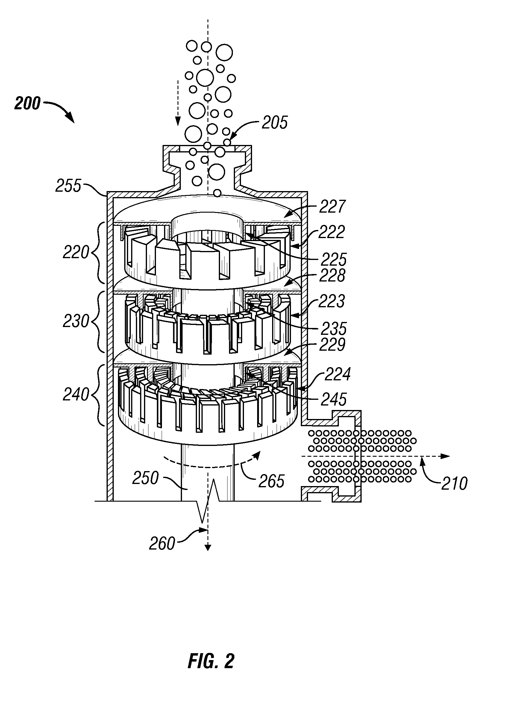 System and process for gas sweetening