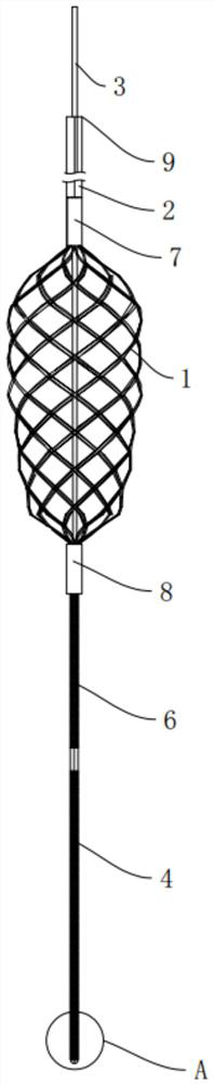 Thrombus taking-out device