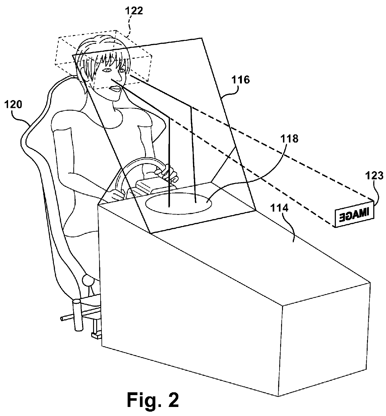 Driver training system using heads-up display augmented reality graphics elements