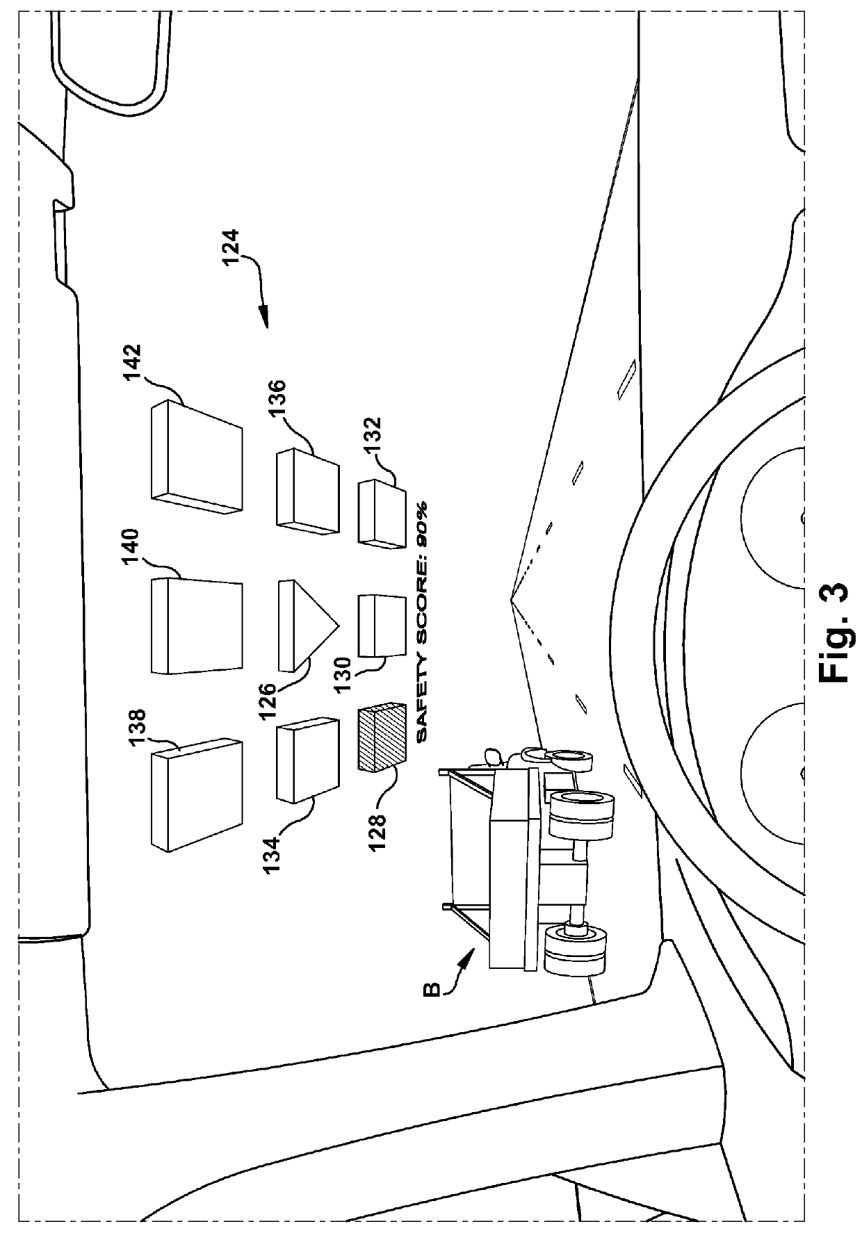 Driver training system using heads-up display augmented reality graphics elements