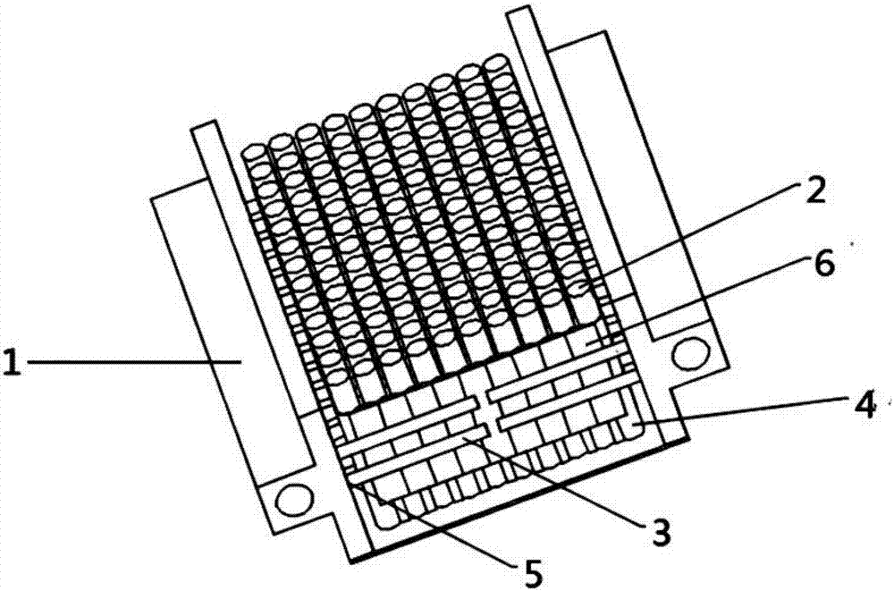 Cooling device and method for cylindrical power battery pack