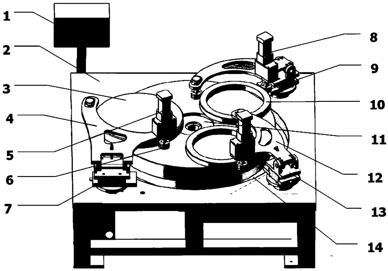 Novel efficient thermal field control polishing machine and polishing method thereof