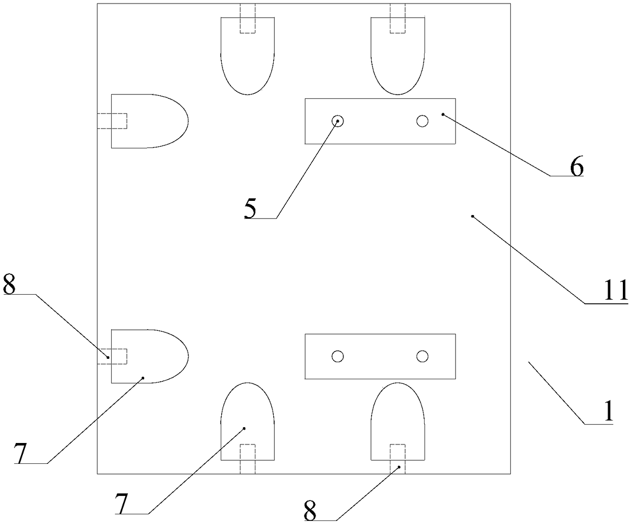 Assembly type ballastless track slab