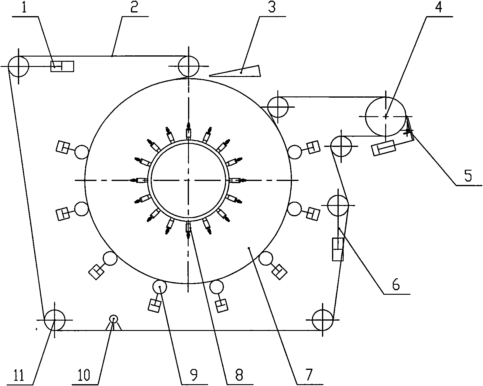 Sludge dewatering device