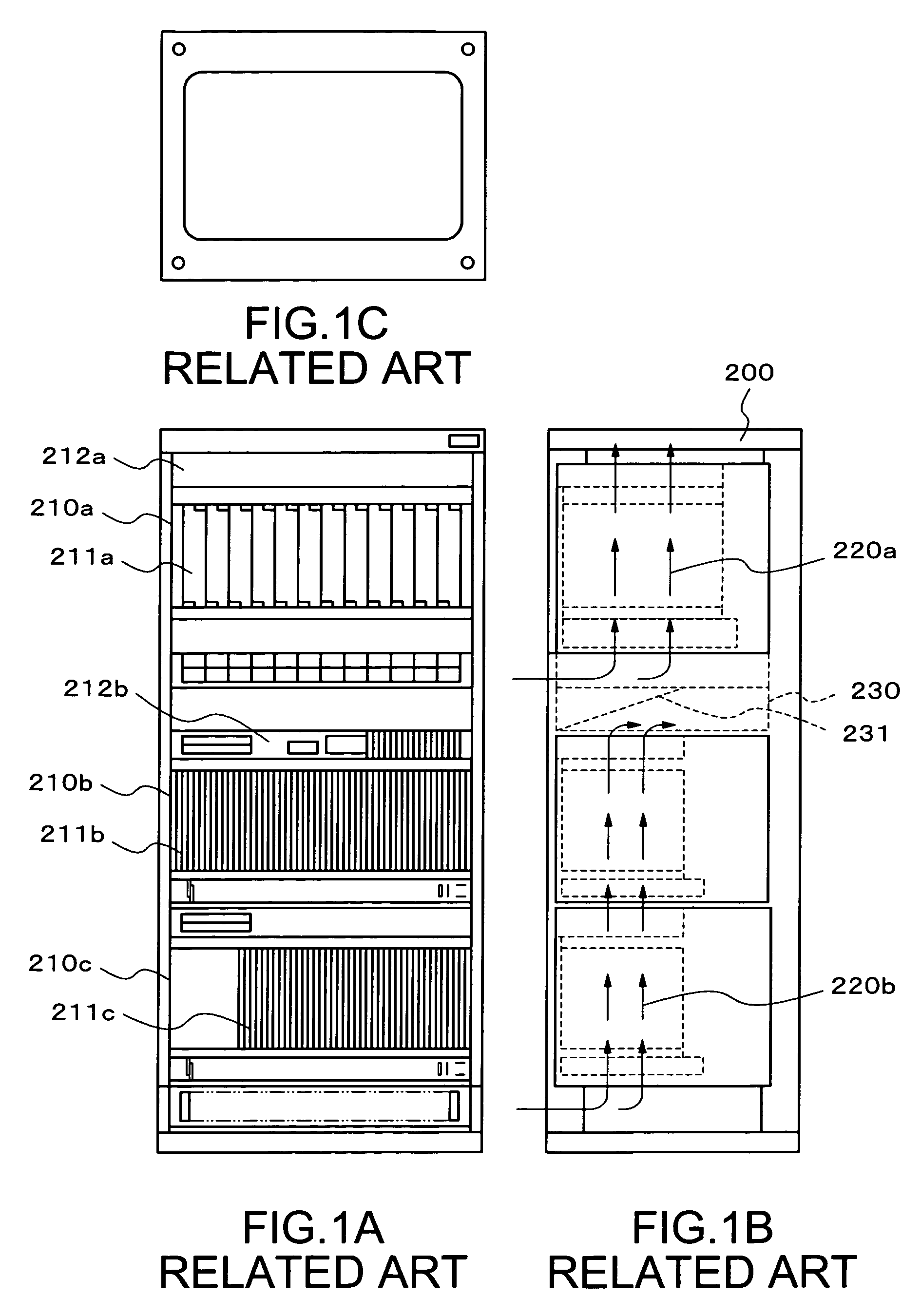 Electronic apparatus, fan unit, and subrack